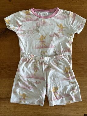 Burt's Bees Kids Pink & White Ballerina Pajamas - 6 Years